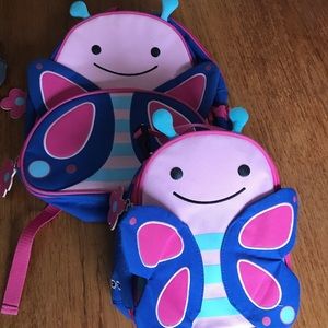 Skip Hop Butterfly backpack and lunch bag kit